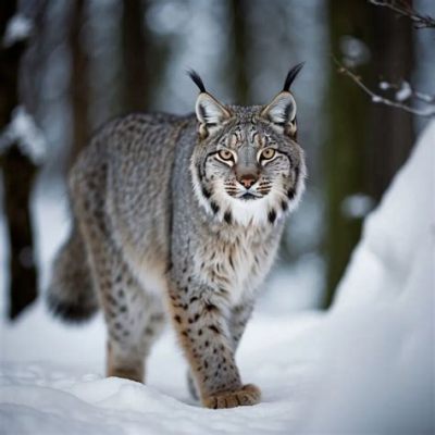  Linx!  A Majestic Hunter With Silken Fur That Prowls Through Snowy Forests